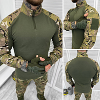 Рубашка тактическая ВСУ ubacs (S - XXL) мультикам Военная кофта мужская боевая камуфляжная полевая для военных