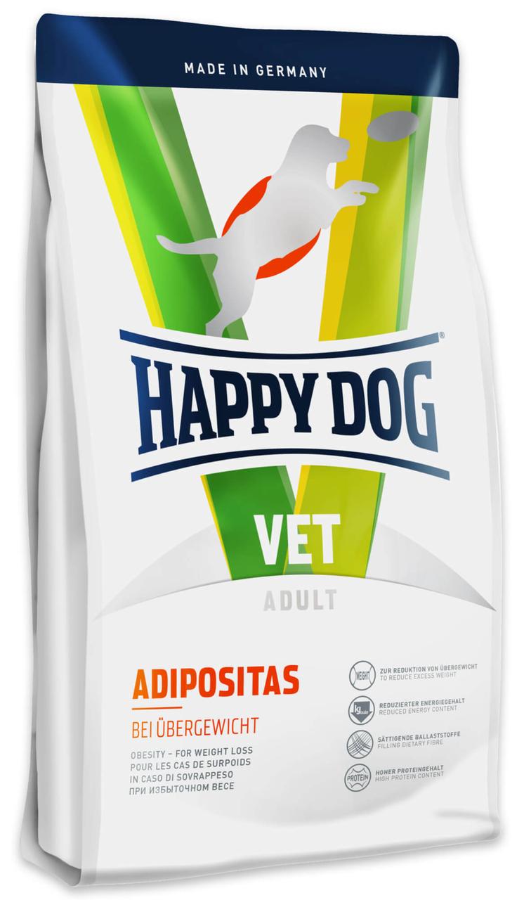 Корм для собак з надмірною вагою Хепі Дог ВЕТ Дієт Адіпозитас Happy Dog VET Diet Adipositas 12,5 кг