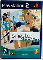 SingStar Pop Hits, Б/У, английская версия - диск для PlayStation 2