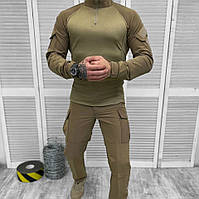 Тактичний бойовий костюм койот (M - XXL) Польова форма для ЗСУ армійська літня камуфляжна, сорочка убакс MAR