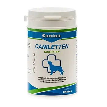 Вітамінно-мінеральний комплекс для дорослих собак Canina Caniletten 150 таблеток 300 г