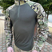 Тактическая рубашка мультикам для военных UBACS рипстоп (М - 4XL) Кофта мужская камуфляжная боевая для ВСУ MAR