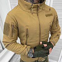 Куртка софт шелл ЗСУ койот (M - 3XL) Тактическая Soft Shell весна армейская мужская водоотталкивающая MAR