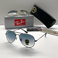 Мужские солнцезащитные очки RAY BAN 3025 aviator black (2902)