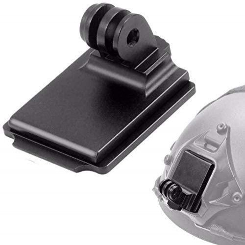 Кріплення на тактичний шолом BeArmD NVG стандарту для GoPro з алюмінієвим гвинтом покращене 46х41.5 мм Чорне