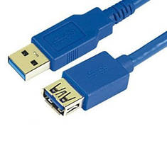 Подовжувач USB (шт.A-гн.А), version 3.0, 1,5 м., синій