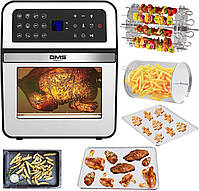Багатофункціональна піч аерофритюрниця 12 програм електрична Air Fryer DMS HF-12S-XXXL 1800 Вт, фото 3