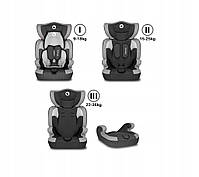 Дитяче автокрісло з 9 місяців до 12 років+бустер Lionelo Levi One 9-36 кг GREY, фото 4
