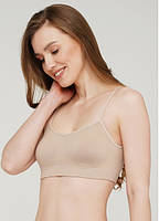 Безшовний Топ на тонких бретелях Giulia Cami Top різні кольори розміри S/M L/XL, фото 4