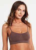 Безшовний Топ на тонких бретелях Giulia Cami Top різні кольори розміри S/M L/XL, фото 5