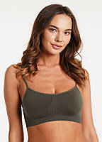 Безшовний Топ на тонких бретелях Giulia Cami Top різні кольори розміри S/M L/XL, фото 7