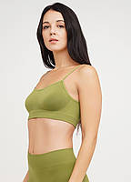Безшовний Топ на тонких бретелях Giulia Cami Top різні кольори розміри S/M L/XL, фото 8