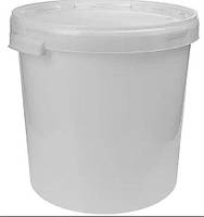 Ємність харчова Ø80/98 мм. h=100 мм. 500мл. біла з кришкою