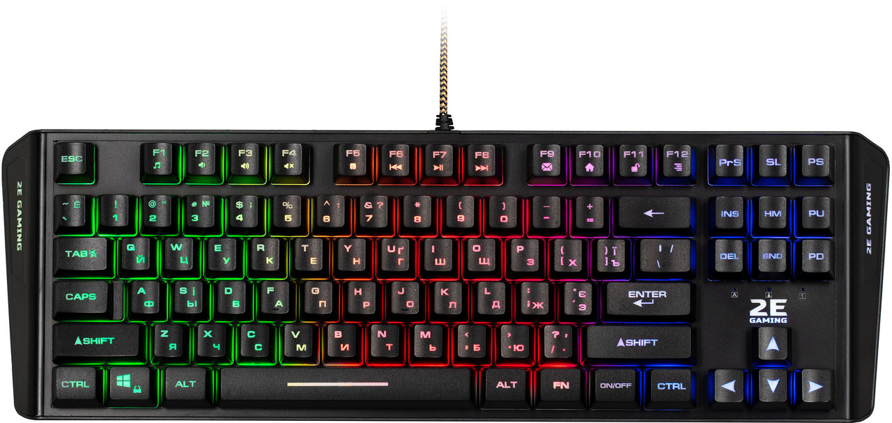 Клавіатура USB 2E KG355 LED Gaming black (2E-KG355UBK) UA