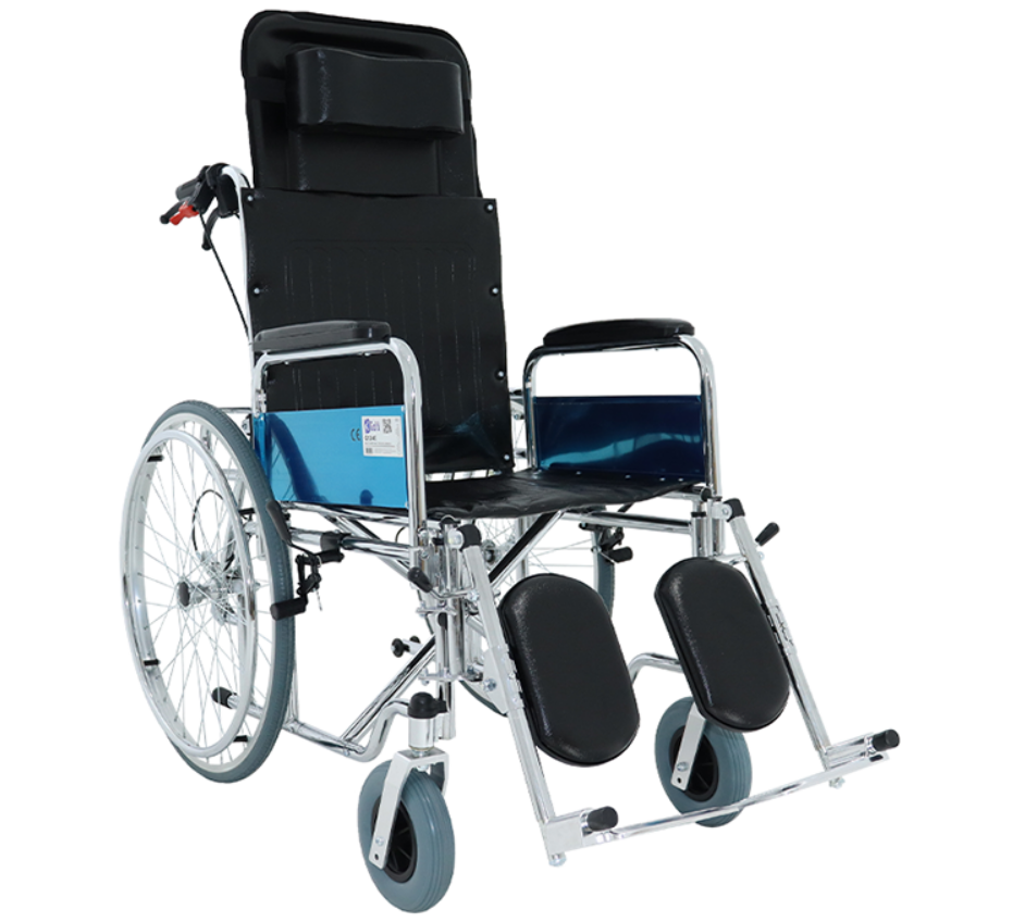 Коляска інвалідна G124E, без двигуна, фото 1