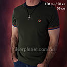 Чоловіча шовкова цепочка з хрестиком на жорсткому вушку. Шовковий шнурок з срібним замком і хрест., фото 2