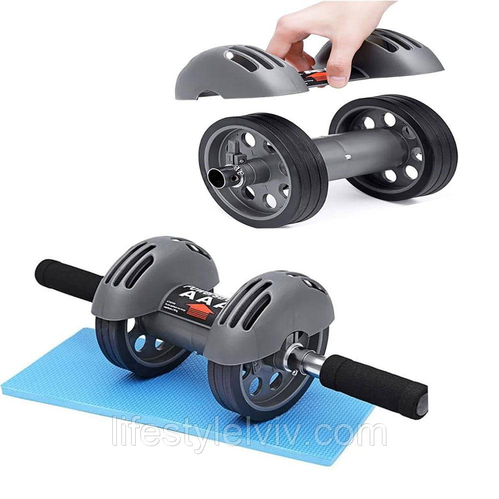 Тренажер - гімнастичний ролик з поверненням Power Stretch Roller