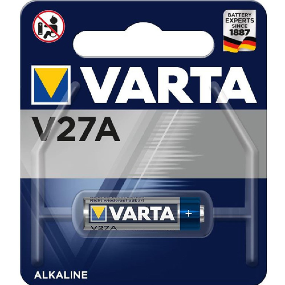 Батар. Varta V 27 A BLI 1 Alkaline, блістер/10шт в кор./ - фото 1 - id-p1626784182