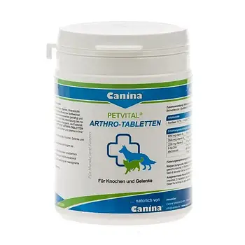 Добавка для котів та собак Canina PETVITAL Arthro-Tabletten для суглобів 180 таблеток180 г