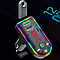 Автомобільний FM-Модулятор 3в1 з Bluetooth, RGB підсвічуванням та LED-екраном F4/F7 / Фм-трансмітер з USB в машину, фото 3