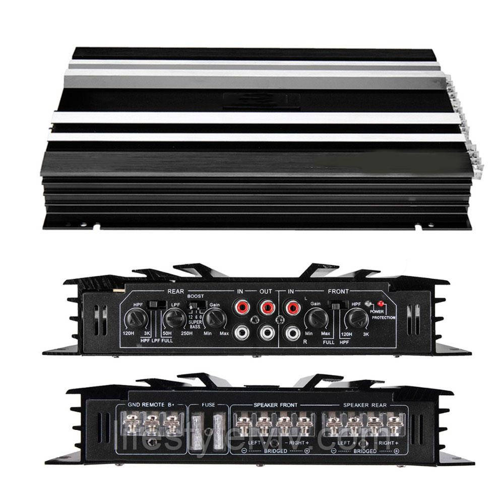 Автомобільний 4-канальний підсилювач звуку UKC Car Amplifier 5800-4ch / Автопідсилювач акустичний