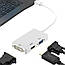 Перехідник адаптер 3в1 Mini DisplayPort на HDMI, DVI, VGA / Конвертер Full HD 1080p, фото 2