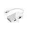 Перехідник адаптер 3в1 Mini DisplayPort на HDMI, DVI, VGA / Конвертер Full HD 1080p, фото 7