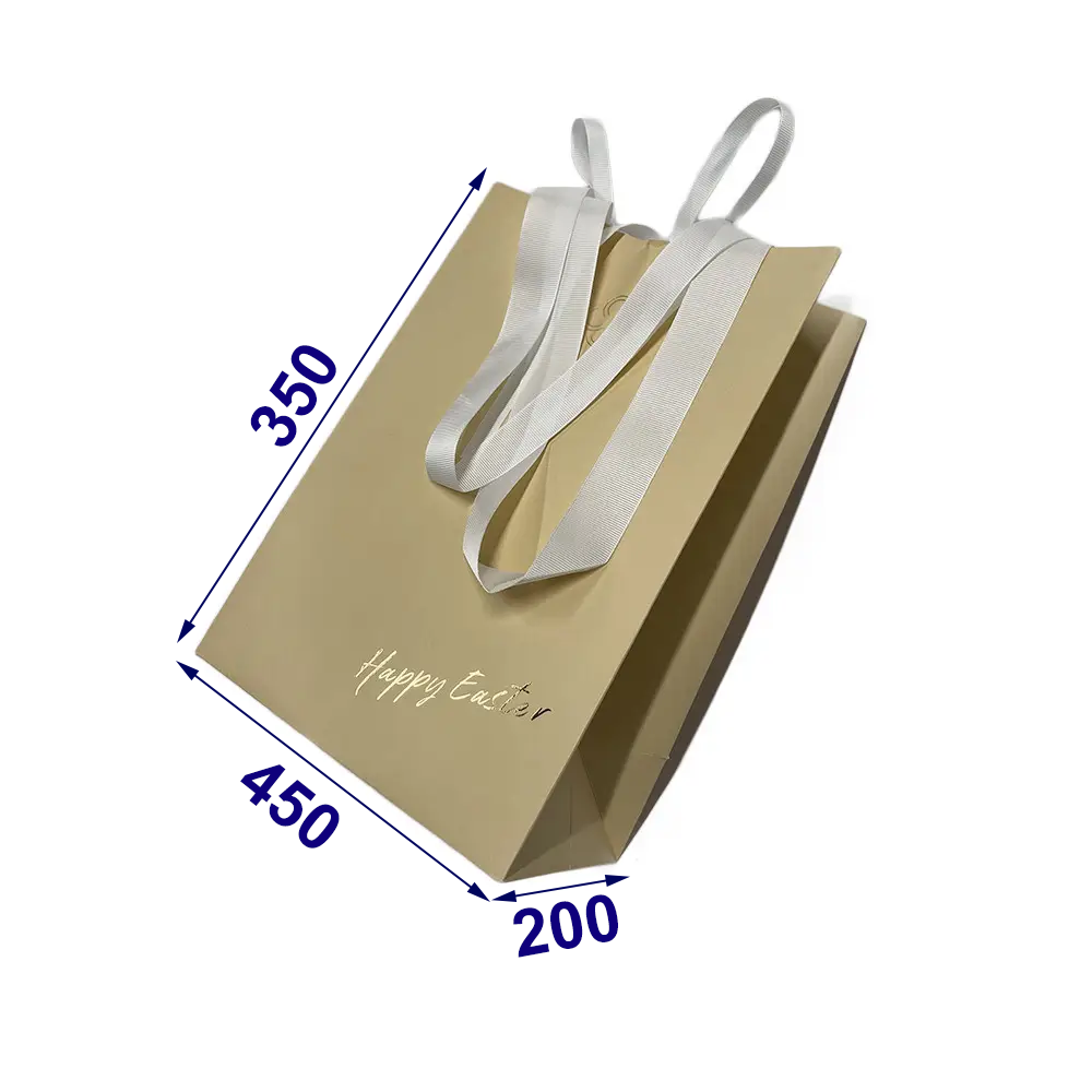 Ексклюзивний пакет для подарунка з дизайнерського паперу, 450х350х200 мм, фото 1