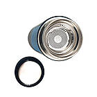 Термос 450мл з металевою колбою Grace EL-X500, Синій / Термос із нержавіючої сталі / Термо пляшка, фото 3