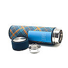 Термос 450мл з металевою колбою Grace EL-X500, Синій / Термос із нержавіючої сталі / Термо пляшка, фото 7