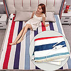 Електропростирадло односпальне YASAM 150х120 см, У різнобарвну смужку / Простирадло з електропідігрівом, фото 6
