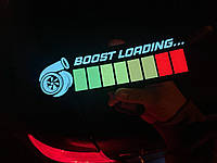 Наклейка Boost Электрическая на стекло Авто Spalah™ - Стикер светящийся - 5 режимов свечения с анимацией!