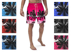 Шорти чоловічі пляжні 3 кишені Бріджі до коліна з пальмами M — 4XL Tovta (Угорщина)