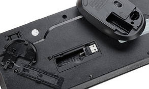 Bluetooth Клавіатура XO KB-02 + миша black, фото 3
