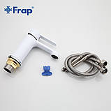 Змішувач для умивальника Frap F1041, білий/хром, фото 6