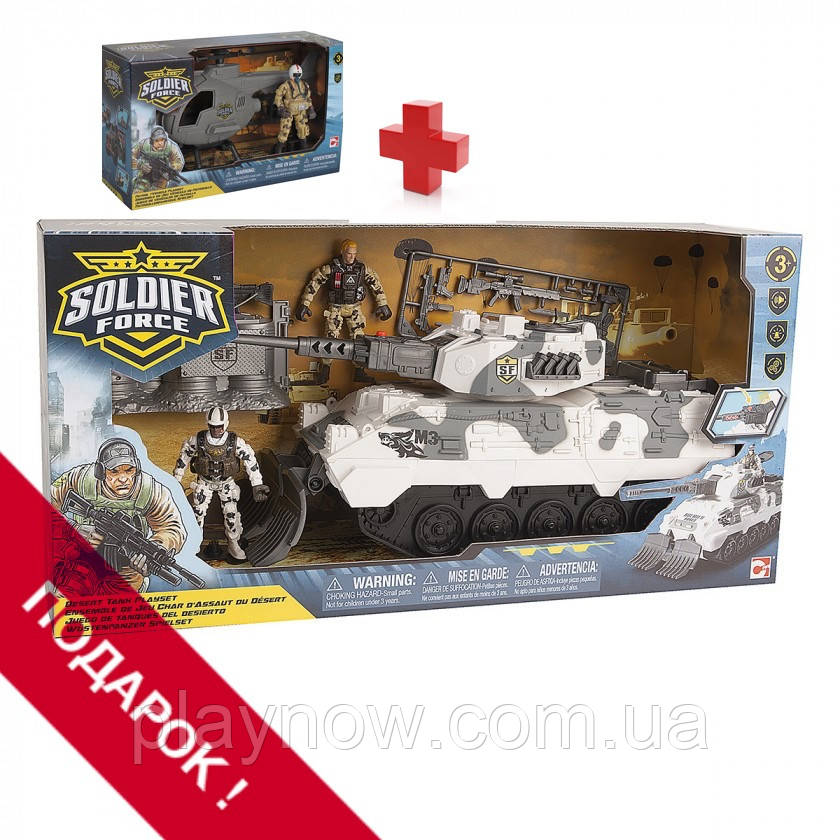 Дитячий ігровий набір Chap Mei Солдати Desert Tank, Танк. З військовою технікою, фото 1