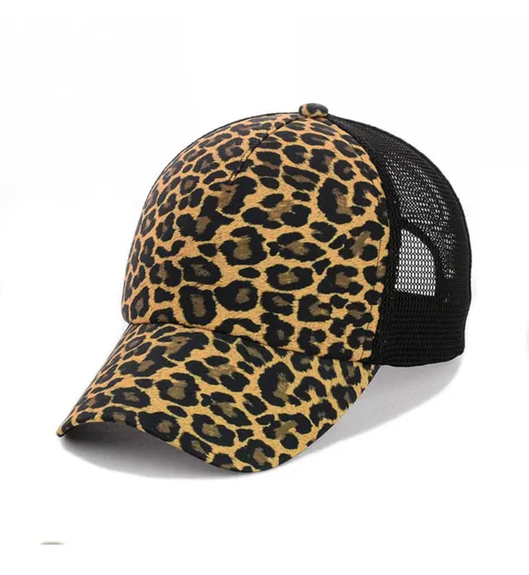 Жіноча бейсболка із сіткою "Леопард"/ жіноча кепка/жінка бейсболка/кепка леопард принт