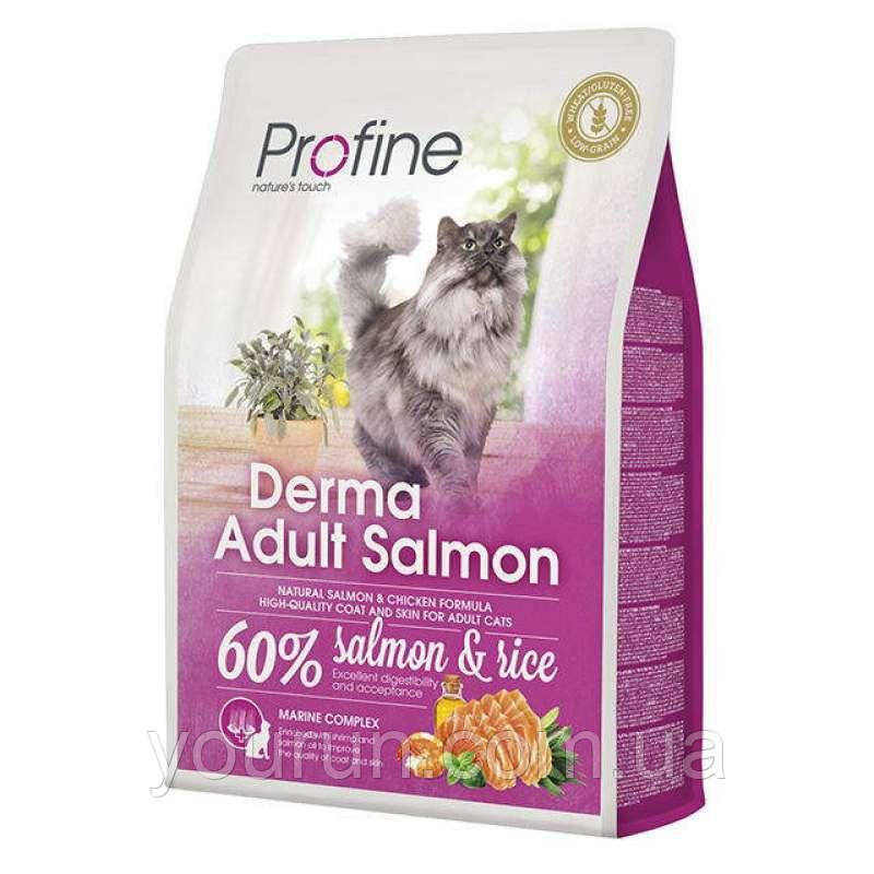 Profine (Профайн) Adult Derma Salmon - корм для довгошерстих котів та кішок, з лососем 10 кг
