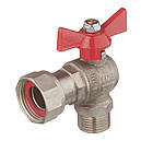 Кран кутовий з накидною гайкою Valtec DN 3/4"х3/4" внутрішній-зовнішній (Італія) VT.267.N.0505, фото 3