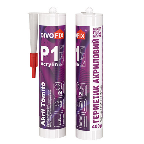 Герметик акриловий Білий Акрілін-4 280 мл DivoFix, фото 1