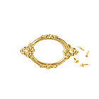 Накладка декоративна рамка Золото 68*45мм золото RMT014, фото 2