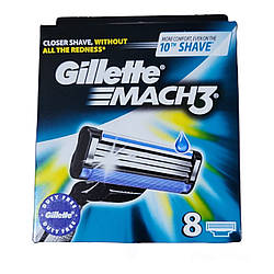 Касети для гоління Gillette Mach 3, 8 шт. оригінал