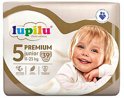 Підгузники Lupilu Premium Junior Розмір 5, Вага 11-23 кг, 39 шт