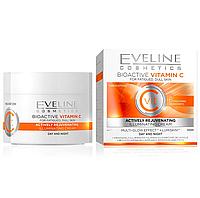 Активно омолоджуючий крем вирівнюючий колір обличчя Bioactive Vitamin C Eveline