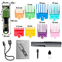 Машинка для стриження волосся Kemei KM-1926 2500 мА·год на акумуляторі 2 шт., фото 6