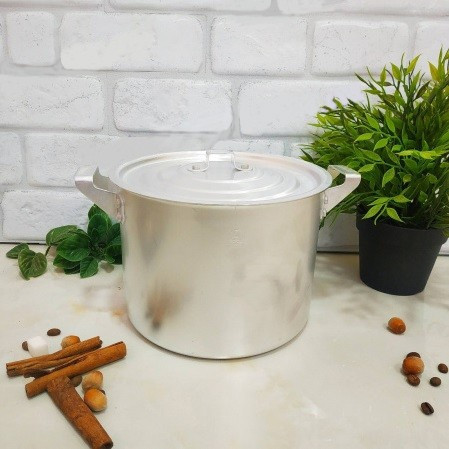 Каструля алюмінієва 6.0л циліндричної форми Interos 0006, фото 1