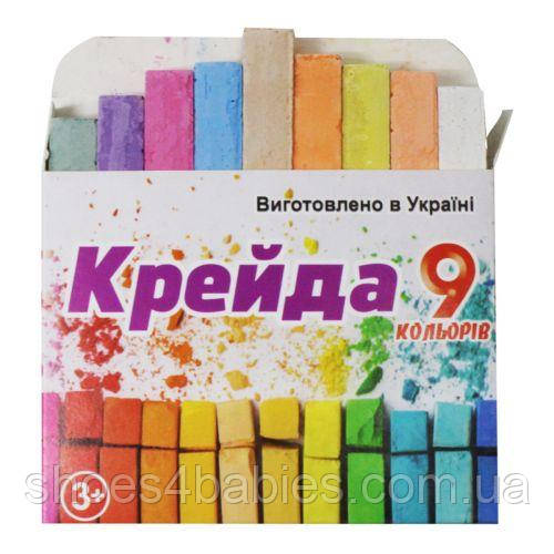 Крейда кольорова (9 кольорів)