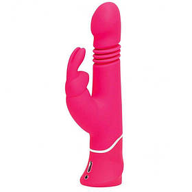 Вібратор кролик з поступальними рухами Happy Rabbit Thrusting Realistic Rechargeable Rabbit Vibrator