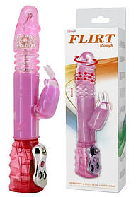 Вібратор зі стимулятором клітора, ротацією і зворотно-поступальним рухом BAILE — FLIRT ROUGH, Vibration