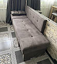 Розкладний диванчик зі спальним місцем для маленької кухні Ніка (виготовлення під розмір замовника), фото 4